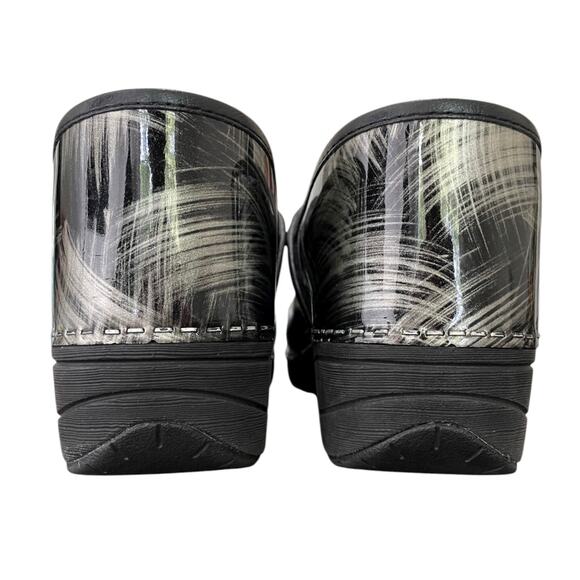 Dansko XP 2.0 Brush Strokes Patent Leather Print Clog EUR 40 US Women’s 9.5-10 - Picture 4 of 9